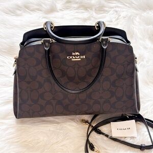 Coach Lillie Carryall In Signature Canvas handbag